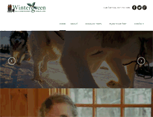 Tablet Screenshot of dogsledding.com